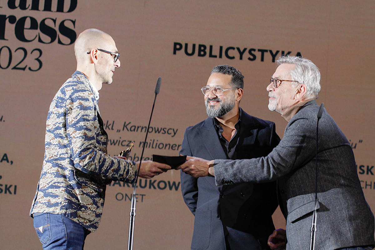 Michał Okoński, Ferid Lakhdar, Jacek Żakowski, fot. Wojciech Surdziel
