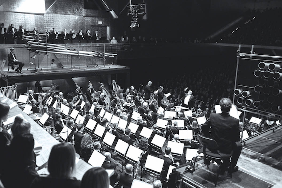 Koncert w filharmonii w Szczecinie, dyryguje Krzysztof Penderecki. Fot. Bartek Barczyk