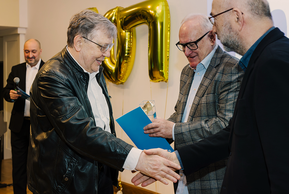 Od lewej: Miłosz Bembinow, Maciej Wojtyszko, Jacek Cygan, Janusz Fogler, fot. Anna Hernik