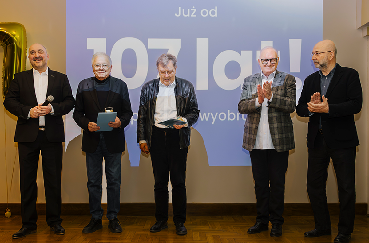 Od lewej: Miłosz Bembinow, Michał Komar, Maciej Wojtyszko, Jacek Cygan, Janusz Fogler, fot. Anna Hernik