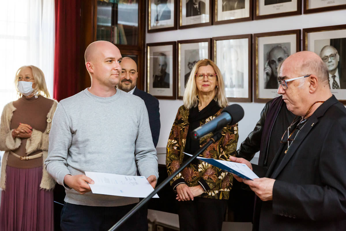 Hanna Kamińska, Janusz Orlik, Miłosz Bembinow, Zofia Rudnicka, Emil Wesołowski. Fot. Karpati&Zarewicz