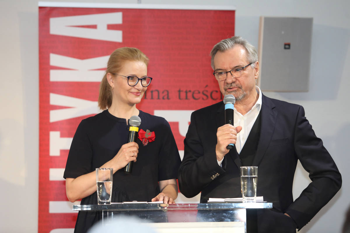 Agnieszka Krzemińska i Jerzy Baczyński. Fot. Leszek Zych / POLITYKA 