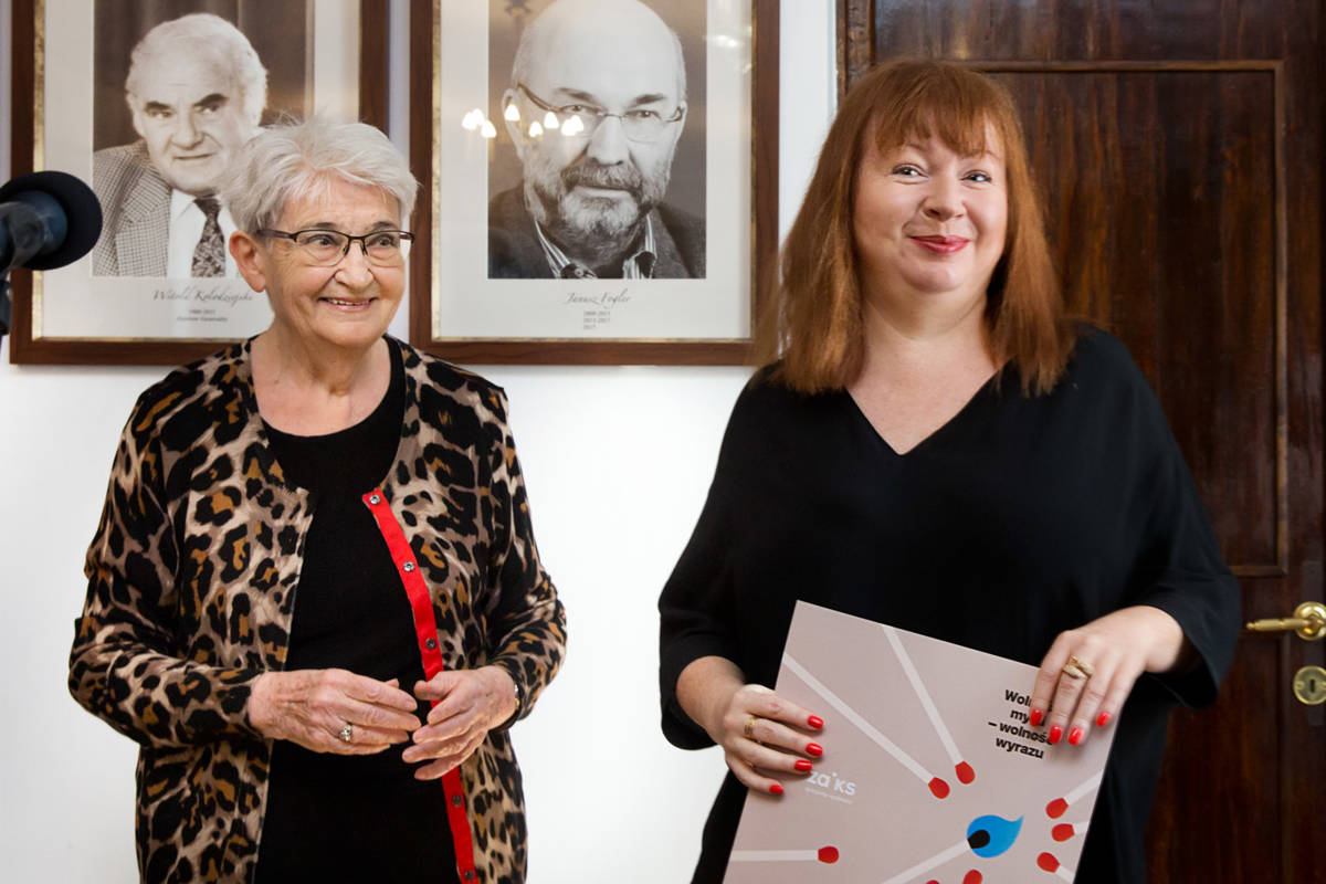 Hanna Karpińska i Agnieszka Lubomira Piotrowska. Fot. Karpati&Zarewicz