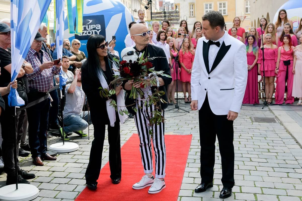 (od lewej) Wanda Kwietniewska, Sławomir Łosowski, Arkadiusz Wiśniewski Prezydent Miasta Opole fot. Sławoj Dubiel