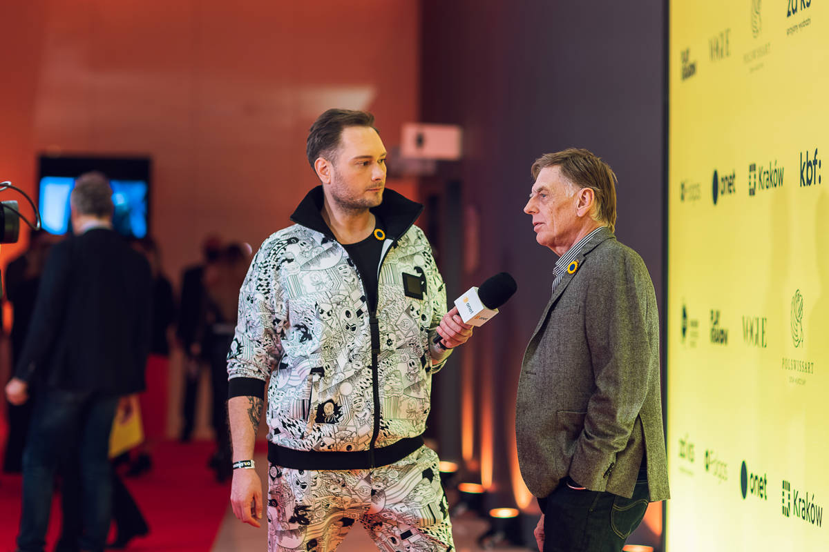 Tomek Lipiński w rozmowie z Onetem przed galą. Fot. Robert Słuszniak dla KBF