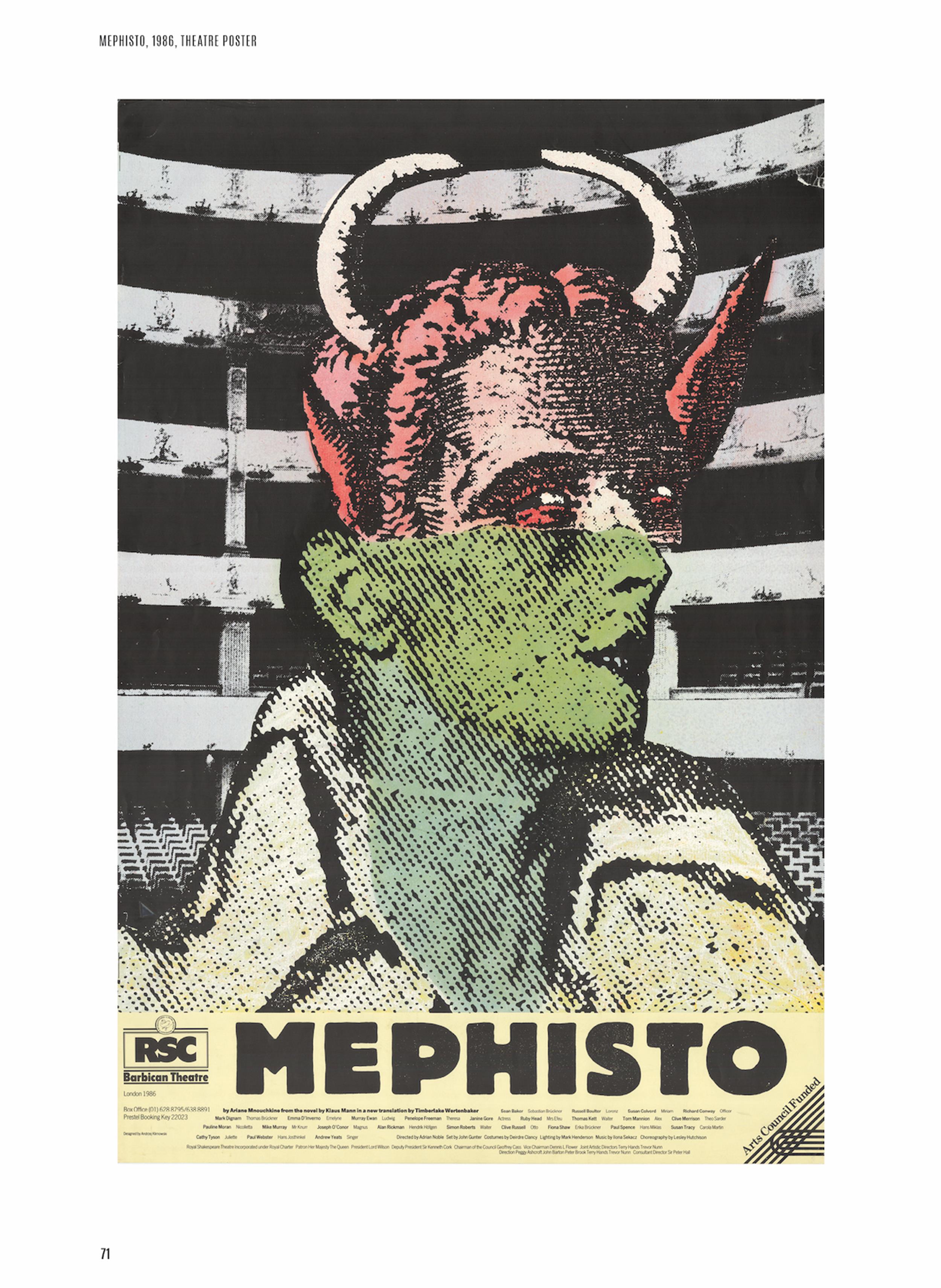 Andrzej Klimowski, Mephisto, plakat teatralny, 1986 