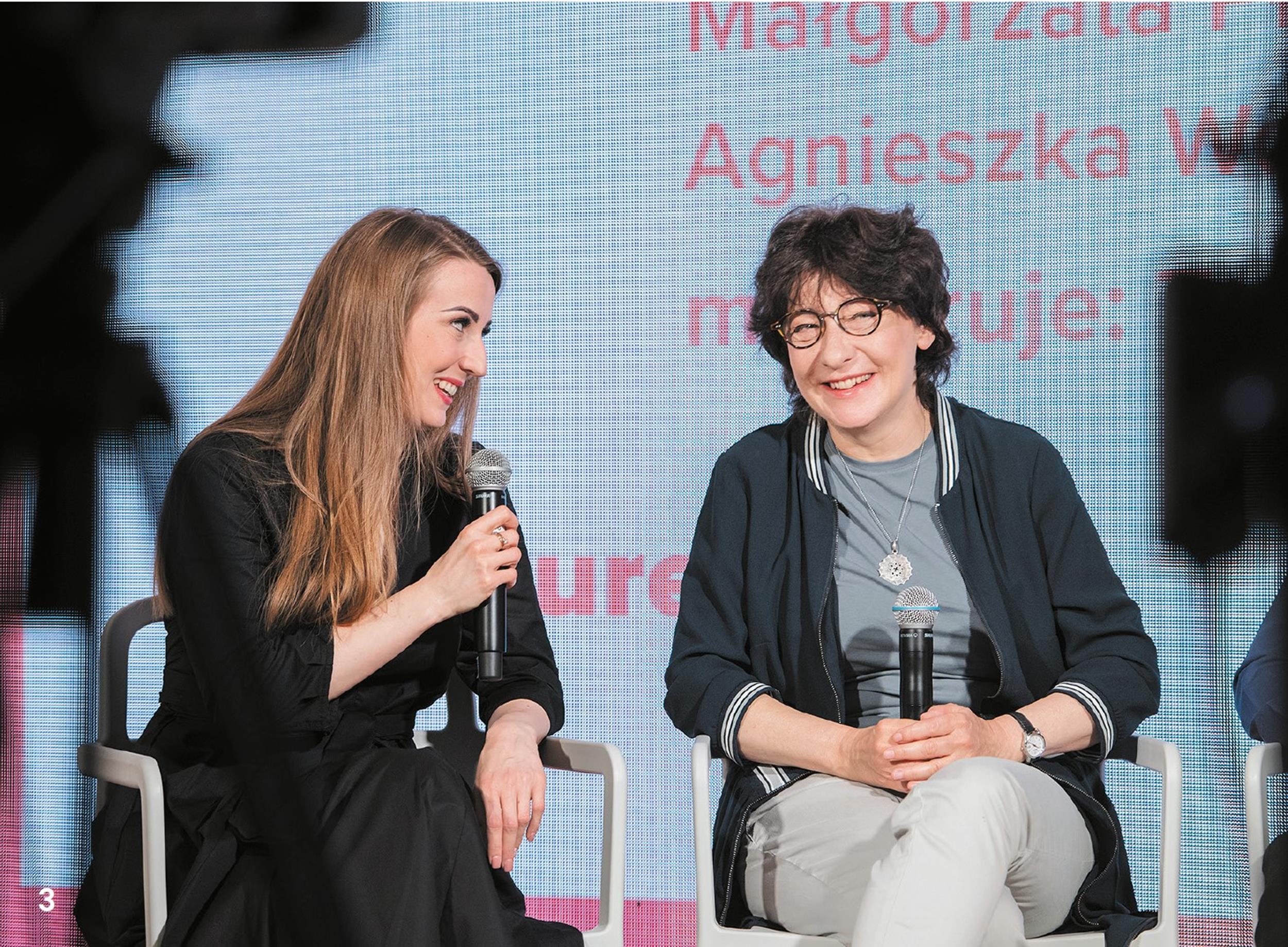 Tamara Kamińska, dyrektorka Music Export Poland i Joanna Cichocka-Gula, Goyki 3 Art Inkubator. Fot. Bogna Kociumbas