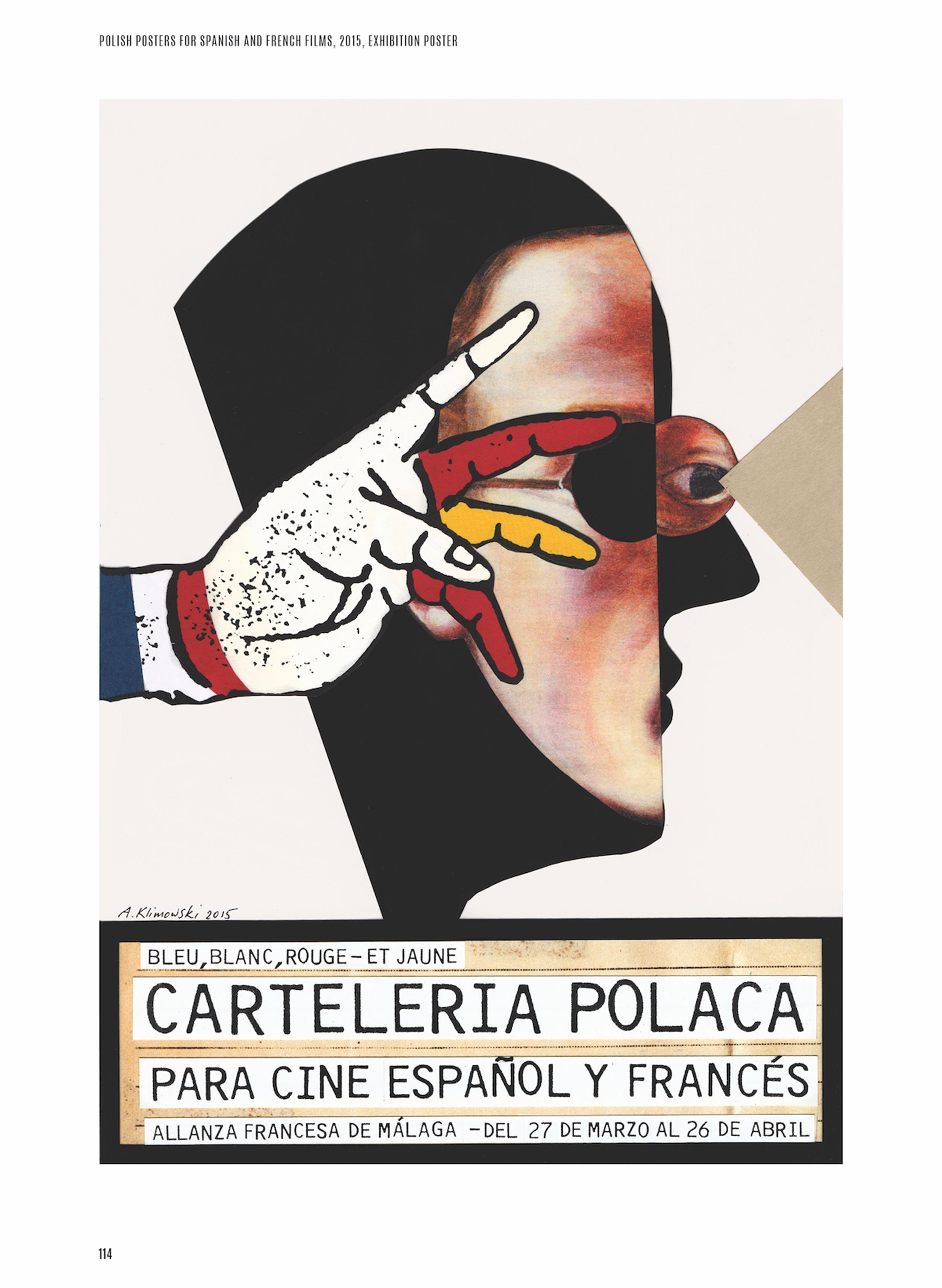 Andrzej Klimowski, plakat wystawy polskich plakatów do filmów hiszpańskich i francuskich, Malaga, 2015